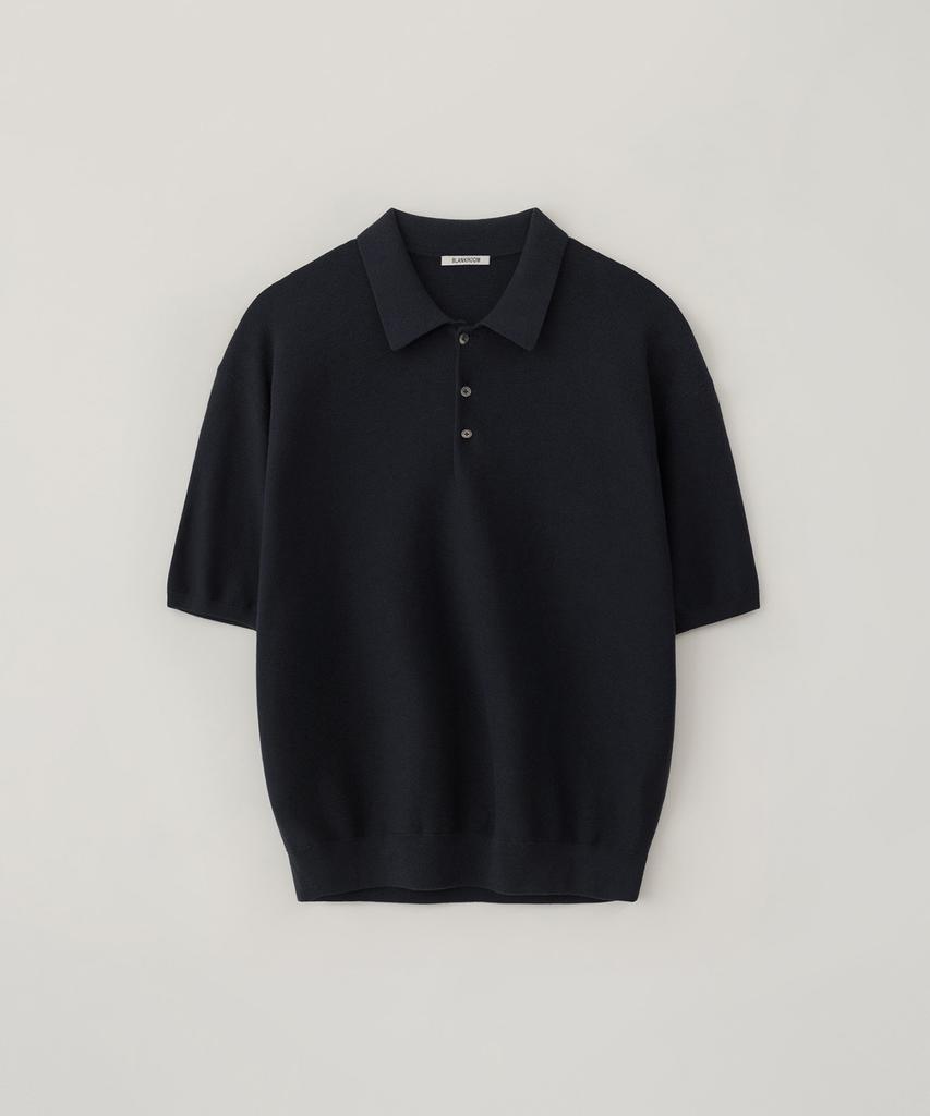 BLANKROOM Torren Poloshirt Strick_Marine