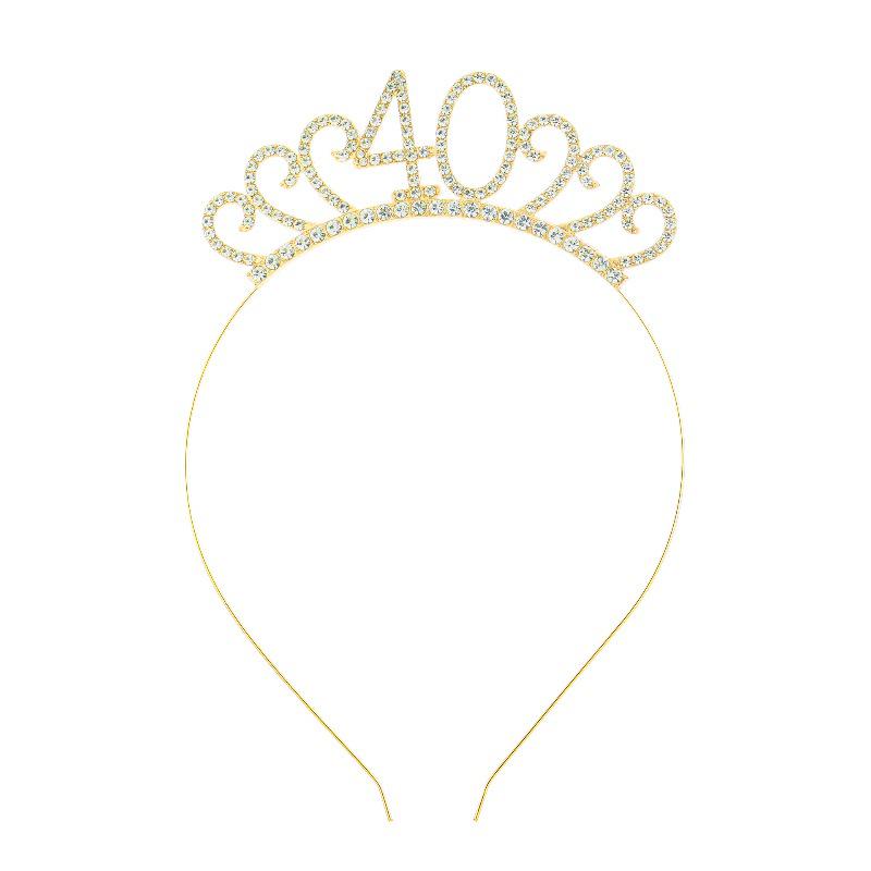 Cross-Border Digital Birthday Crown Set: Headdress, Party Shoulder Strap & Etiquette Belt Photo Prop for Girls