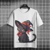 Funny Animal Men's T-Shirt Cute Cat Pattern 3D Printed T-shirts Casual Loose Fitting Short Sleeve Tee Oversized Men Clothing Top