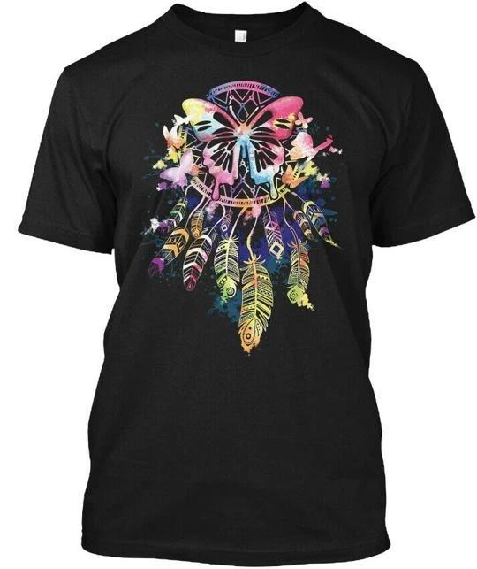 Butterfly-dreamcatcher T shirt Made in the USA Size S to 5XL S