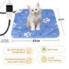 Wärmematte Haustiere Heizmatte Kissen Heizung Katze Hunde Heizdecke Wasserdicht 30W 45x45cm 45x70cm 25℃-55℃ 1 Stück Kabellänge