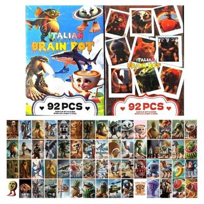 Italian Brainlot Photocard 1 Pack (92 Cards) Italian Brainlot Card Game Character Cards