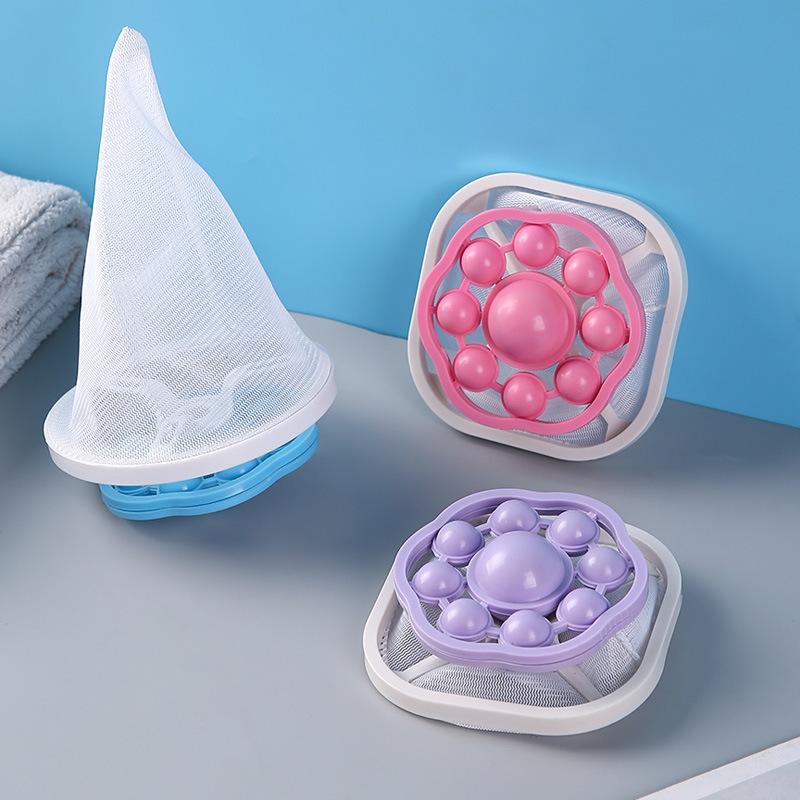 4 Pcs Household Washing Machine Lint Remover Floating Dirt Remover Filter Bag Lint Filters