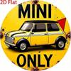 Vintage Metal Wall Art Retro Car Garage Decor