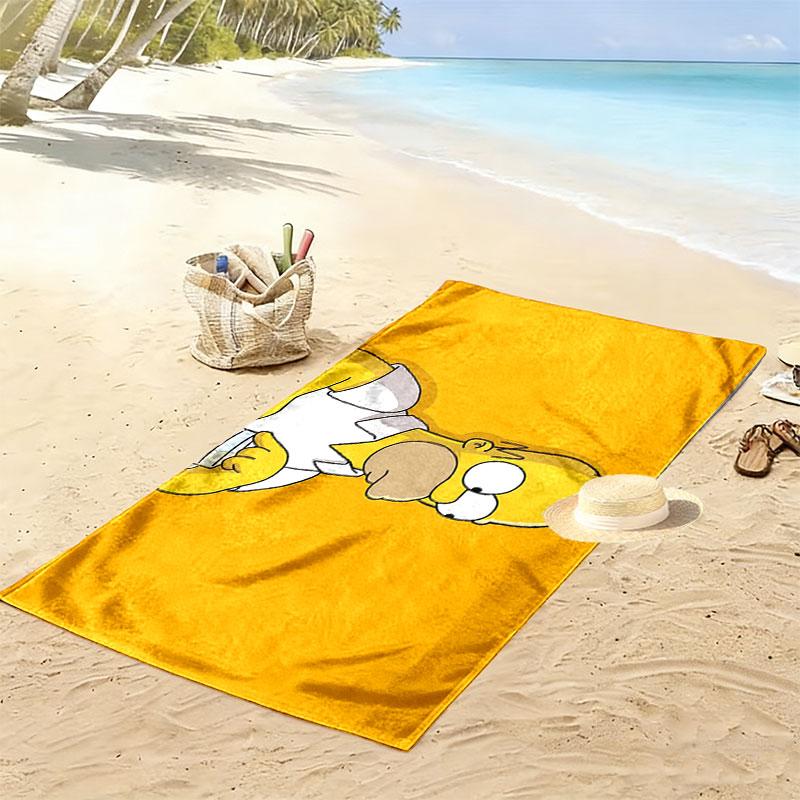 Homer Print Beach Towel, Large Soft Quick Dry Towel for Beach Camping Swimming