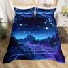 Flowers Moth Butterfly King Queen Duvet Cover Trippy Mushroom Bedding Set Moon Starry Sky Quilt Cover Polyester Comforter Cover
