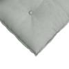Back Cushion Light Grey 160 x 50 cm Cord Fabric