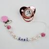 Fashion Exquisite Love Heart Pearl Baby Pacifier Clip Anti-Drop Chain Baby Products Drop-resistant Baby Accessories Newborn Gift