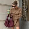 European And American New Waist Lace-Up Dress Spring And Summer Sexy Fashion High-Waisted A-Word Dress