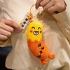 Sausage Plush Orange Keychain Toy Cartoon Stuffed Doll For Cute Gift Student