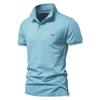 Polo Shirt Men Casual Solid Color Short Sleeve Brand Mens Shirts Summer High Quality Streetwear Polos Men