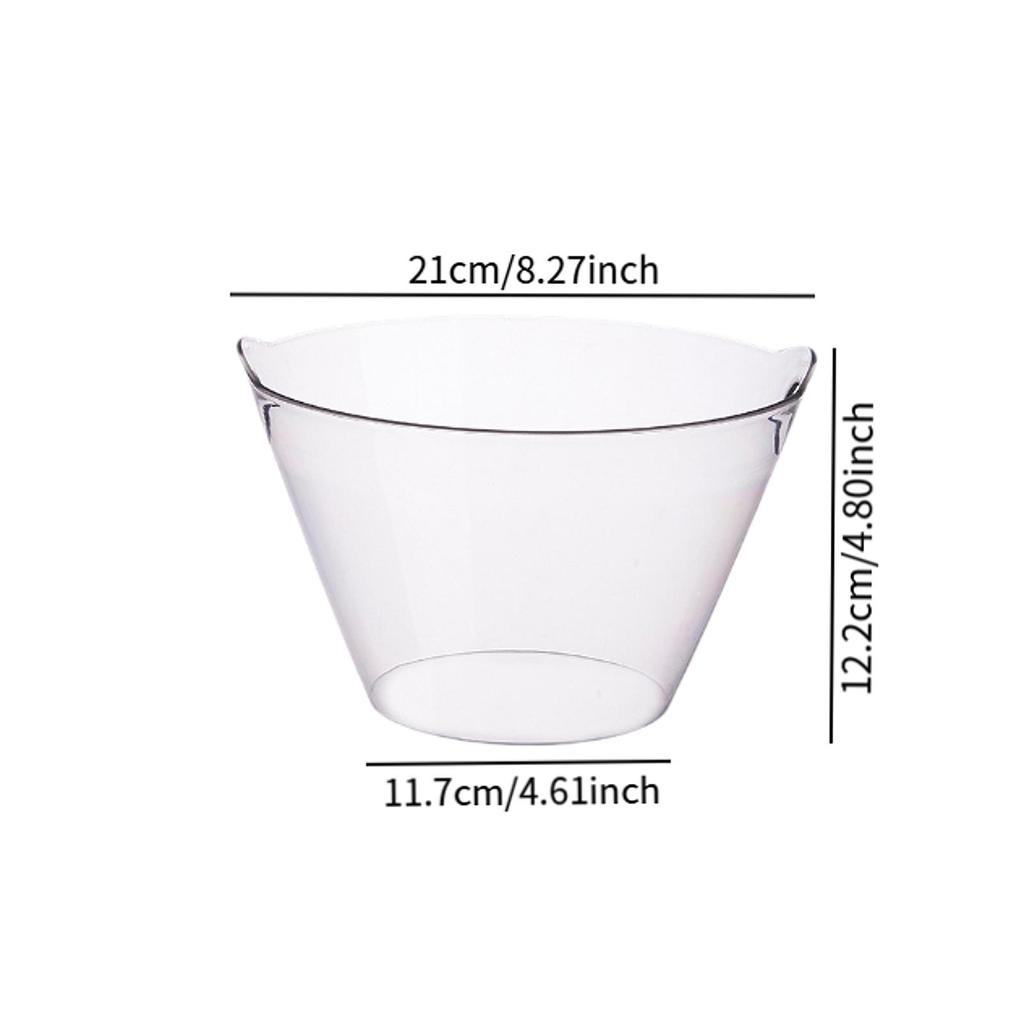 Acrylic Salad Bowl Vegetable Bowl Fruit Ice Bucket Wine Champagne Wine Chiller Wine Bottle Cooler Ice Barrel