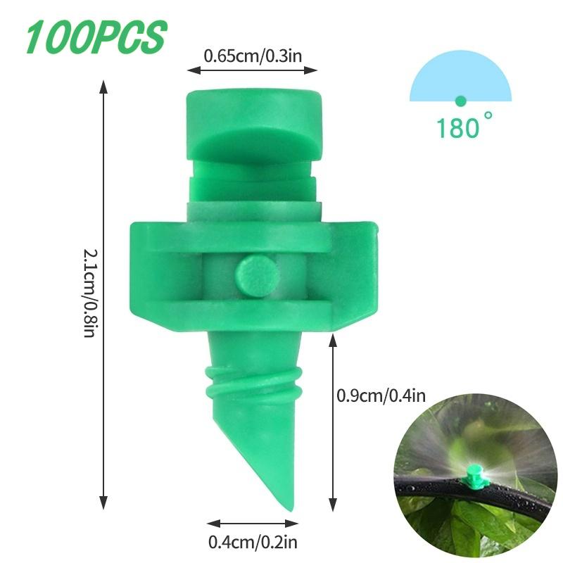 90 180 360 Angle Refractive Sprinkler 50Pcs Micro Atomizing Garden Sprinkler Refraction Spray Misting Nozzle Plant Irrigation