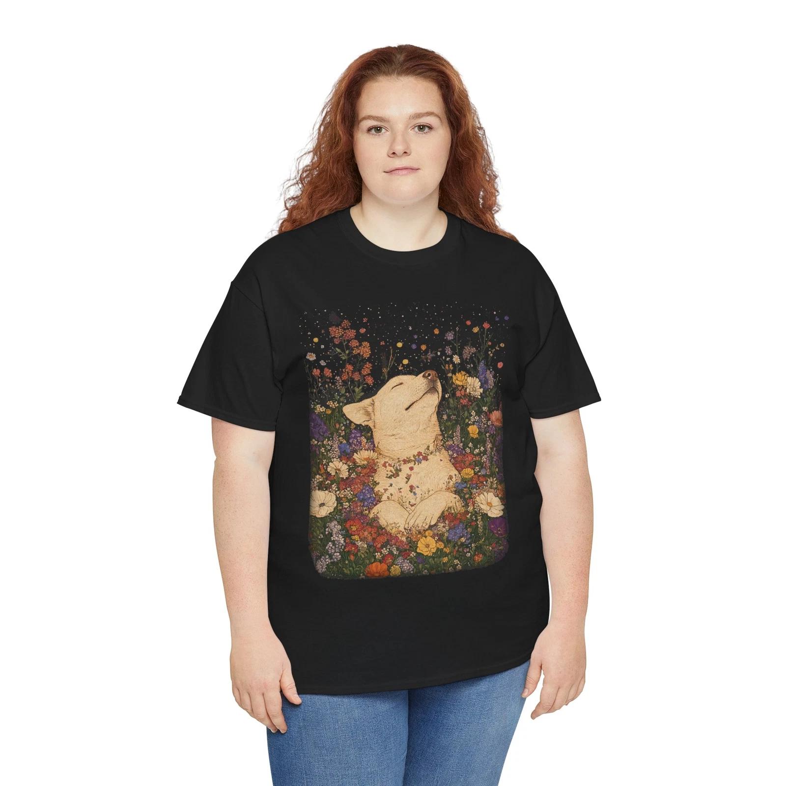 Funny Dog Flowers T-Shirt – Proud Puppy Parent Tee for Dog Lovers & Owners M
