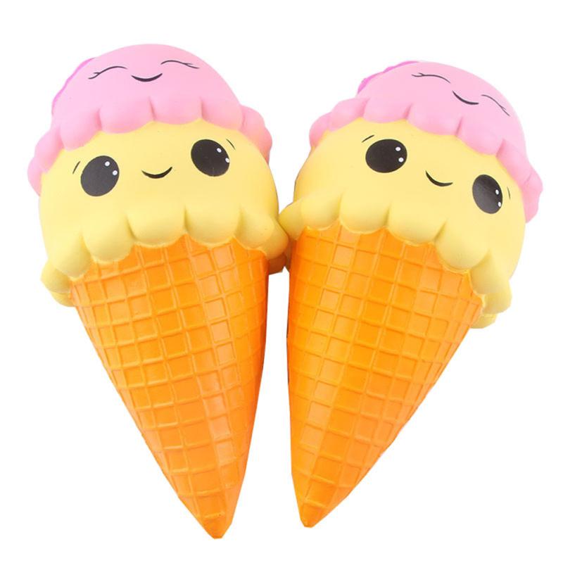 Cartoon  Ice  Cream  Cone  Toy Super Slow Rising Soft Squeeze Decompression Toy For Kids