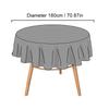1Pc Lace Vintage 180CM Dust-proof Terylene White Tablecloth Tablecover Desk