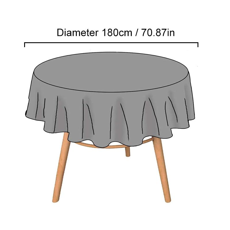 1Pc Lace Vintage 180CM Dust-proof Terylene White Tablecloth Tablecover Desk