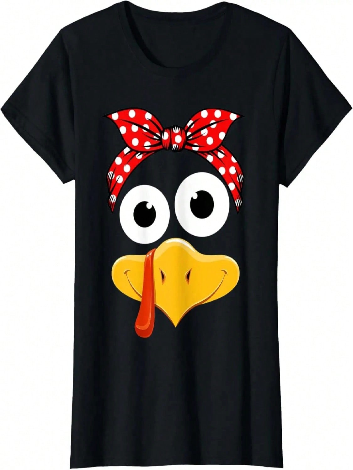 Wounisex Mom Turkey Face Thanksgiving Matching Family Costume Mothers T-Shirt S разноцветный