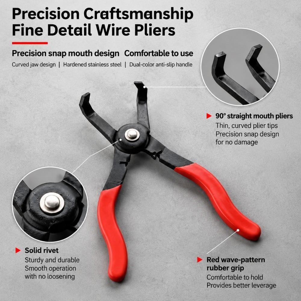 Durable Push Pin Remover Pliers 30 Degree Angle Angled Clip Pliers Anchor Removal