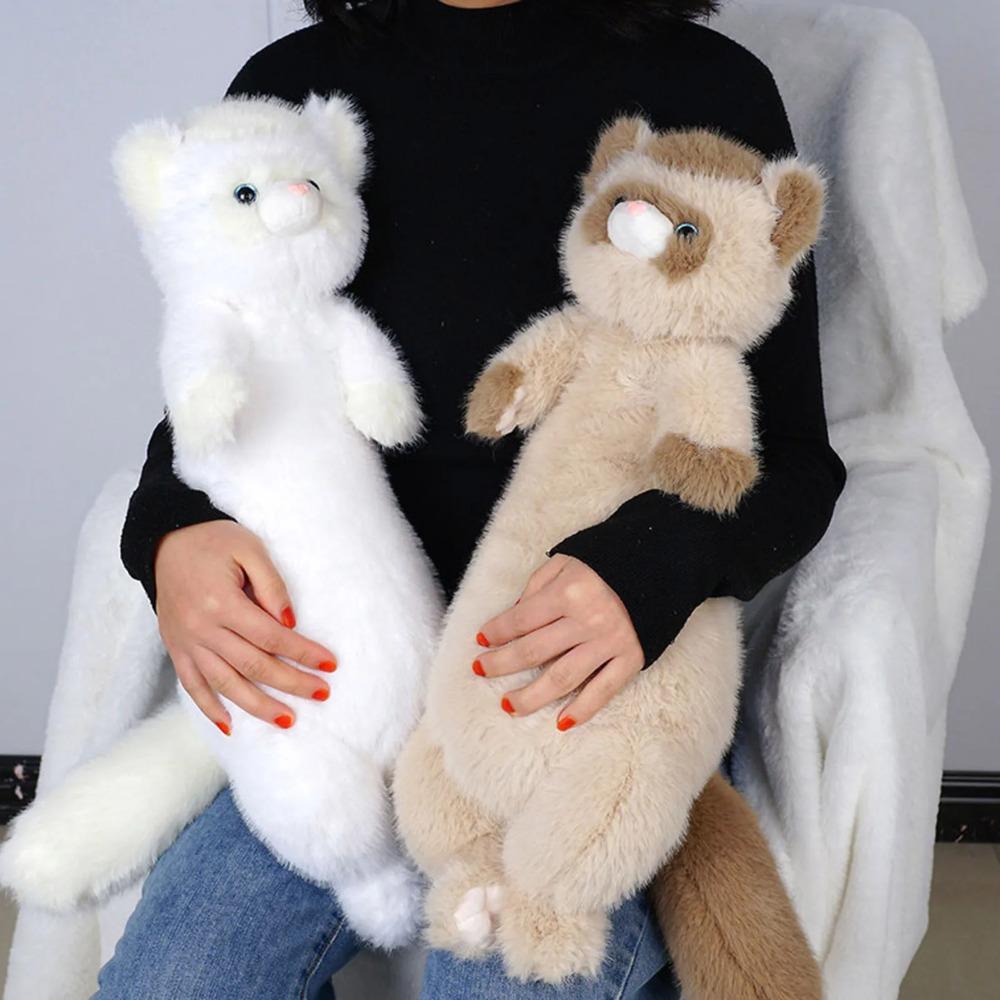 Shy Plush Ferrets Plush Toys Stuffed Animal Doll Pillow 20 '' Ferret Doll Throw Pillow Backrest For Bed Sleeping Plush Movie