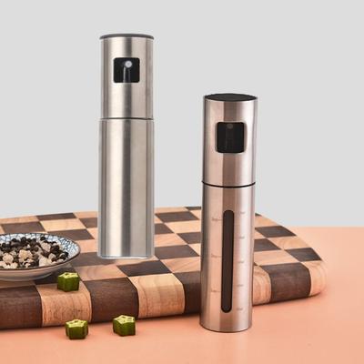 Stainless Steel Olive Oil Sprayer 100ml Kitchen Press Spray Bottle Oil Spray Bottle  Soy Sauce