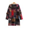 Womens Oversized Hooded Cotton-Padded Coat Winter Ethnic Style Loose Fit Warm Outerwear