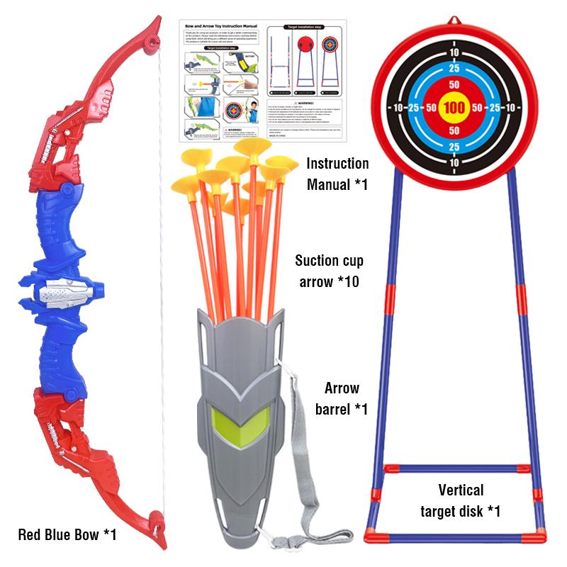 Archery Toys Children Bow Arrows Set Recurve Outdoor Interactive Equipment Competitive Professional Shooting Sports Garden Game