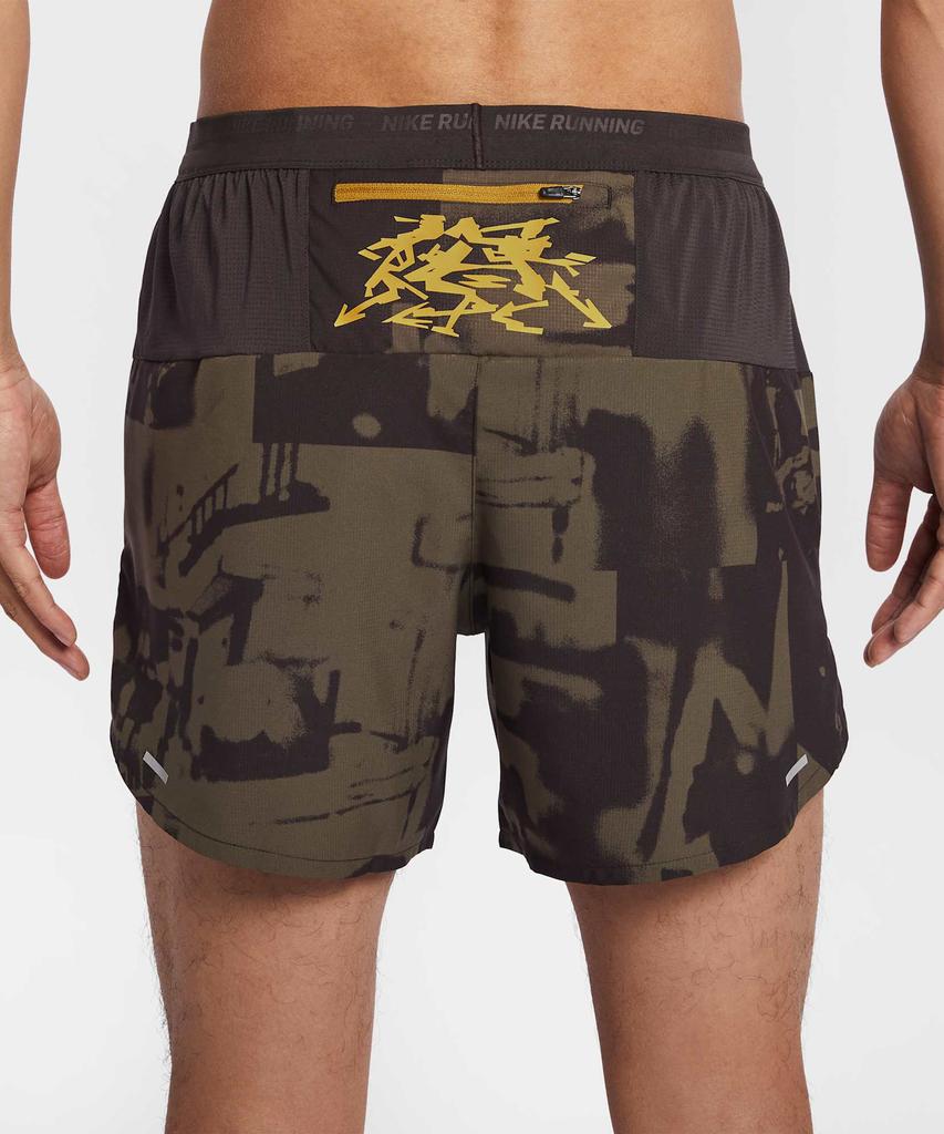 NIKE Stride Dry-Fit 5-Inch Brief-Lined Running Shorts M - Dark Hazel:Velvet Brown:Fit Moss / Iq6058-212