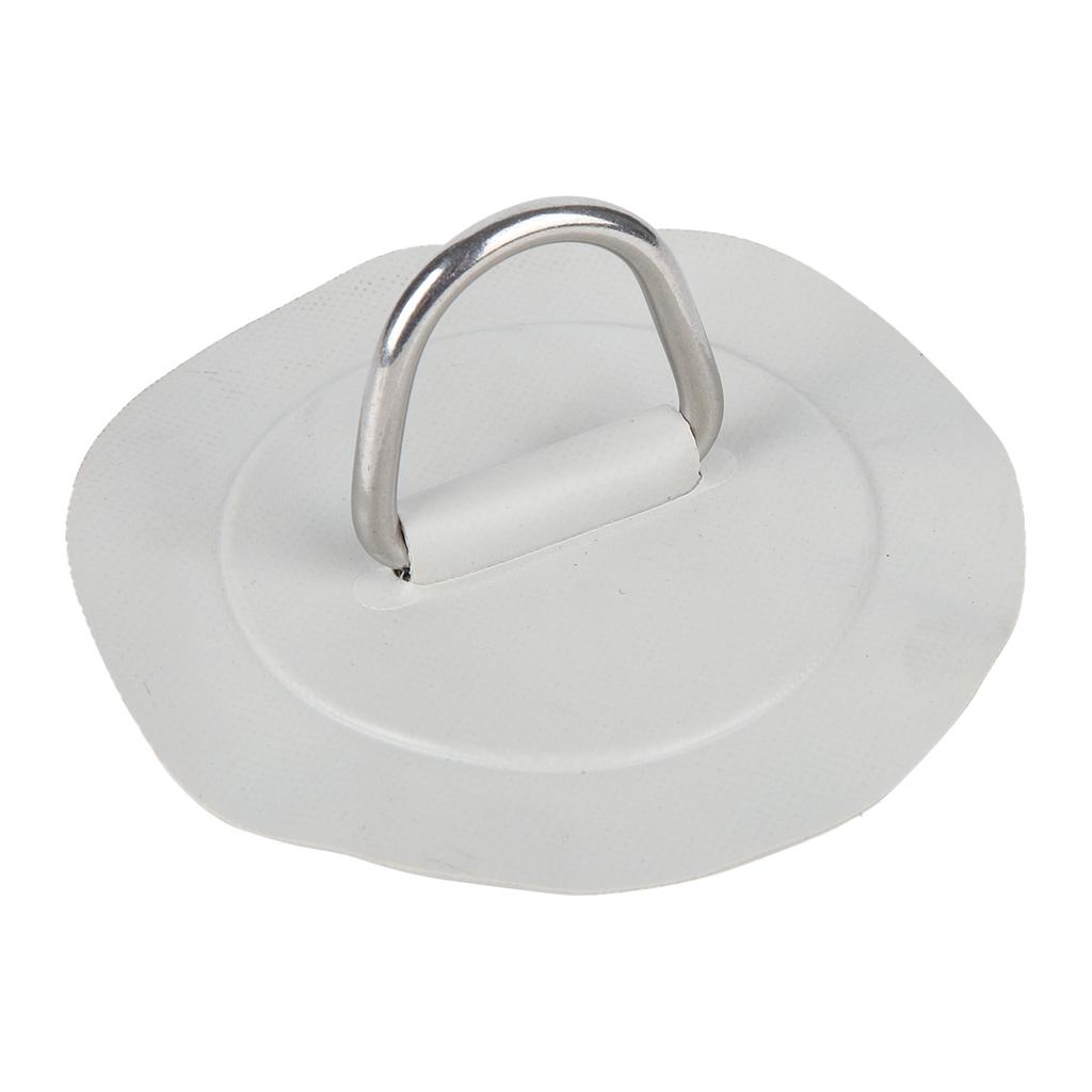 6in D Ring Pad Patch PVC Stainless Steel for Inflatable Boat Raft Kayak Canoe Surfboard