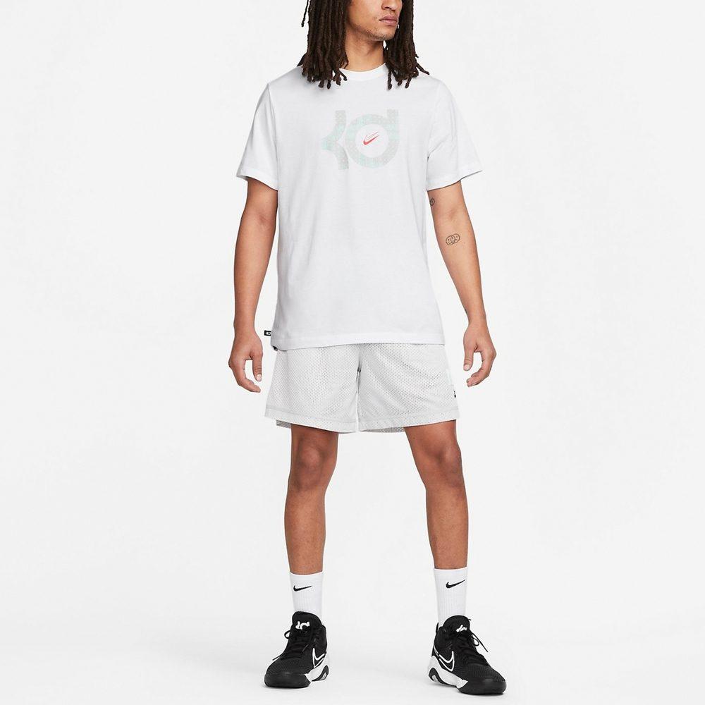 Nike Dri Fit T Shirts Men's White Crew Neck Moderate Straight Fit DQ1876-100