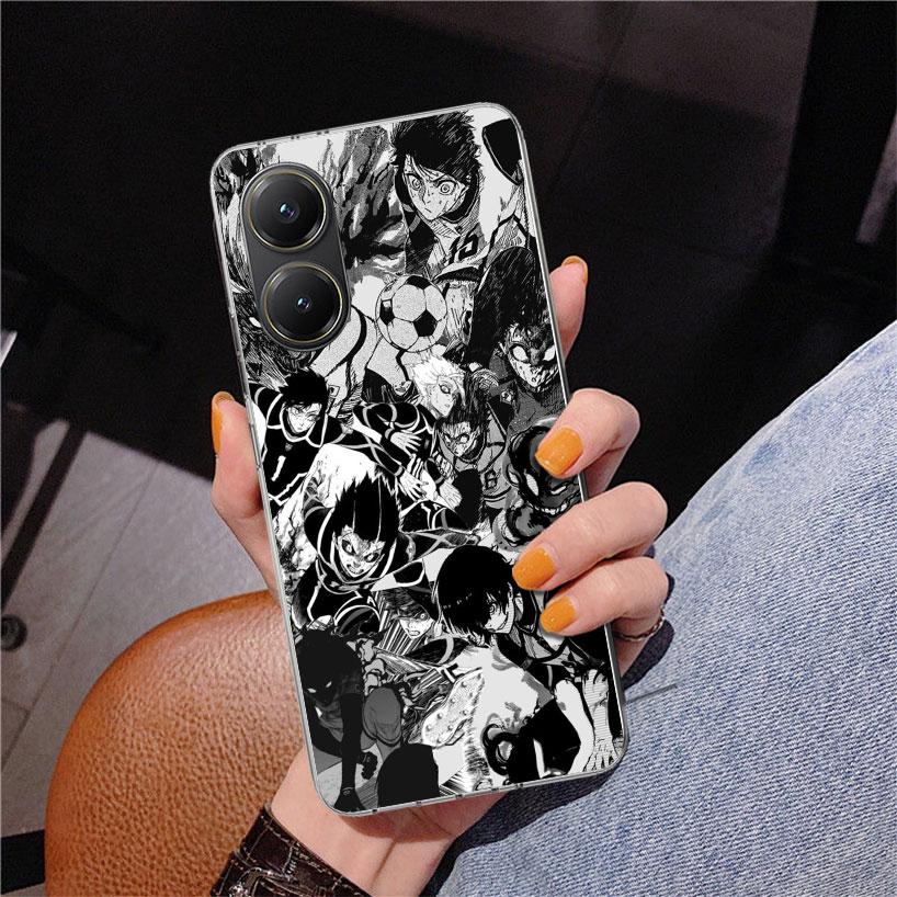 

Blue Lock Football Anime Phone Case For Xiaomi Poco X7 X6 X5 Pro F7 Ultra Redmi 15C 15 13C 13 12C 12 10 10A 10C 9 9A 9C 9T Cover Redmi 12