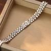 Banyan Tree S925 Silver Zircon Bracelet Watch Strap - Unisex Fashion Accessory