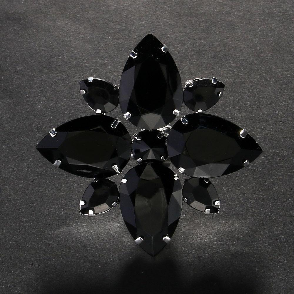 Новое поступление Цветочный Кольцо для Женщин Преувеличенное Стильное Открытое Кольцо Рука Украшение серебряный