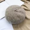 Beret wool winter versatile hat showing face small painter hat retro woolen hat women autumn and winter