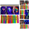 12pcs Noctilucent Human Body Painting Crayon Makeup Pigment For Halloween Costume Parties