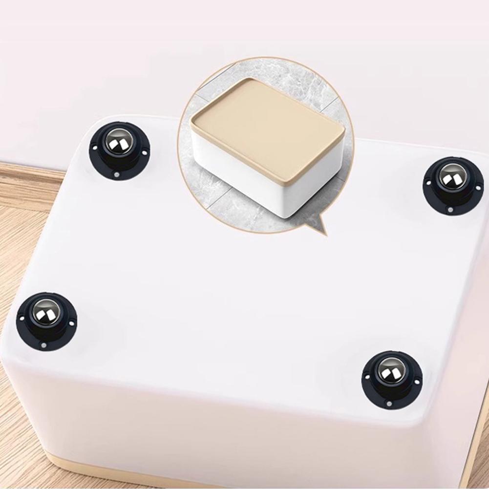 1/4Pcs Self Adhesive Type Mute Ball Universal Wheel Furniture Casters Wheels Stainless Steel Wheel 360° Rotation