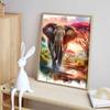 Diamond Painting Art Painting Set DIY Elephant Cross Stitch Round Gemstone Decoration Home Wall