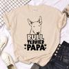 Bull Terrier Top Men Summer Tshirt Boy Manga Harajuku Clothes