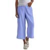 Damen Modische Farbige Hosen mit Geradem Bein, Hoher Taille und Taschen, Freizeithosen