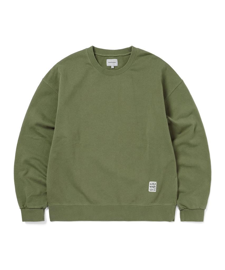 THISISNEVERTHAT Tnt Faded Crewneck Moss Green