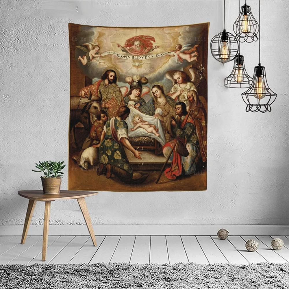 Assumption Day Theme Rest Feast Tapestry Aesthetic Wall Decoration Bohemian Room Home Decoration