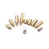 XINGHECHENGWEI Brass Hex Spacer Hex Pillar M3 Screws Nuts Bolts Machine Repair Hex Brass