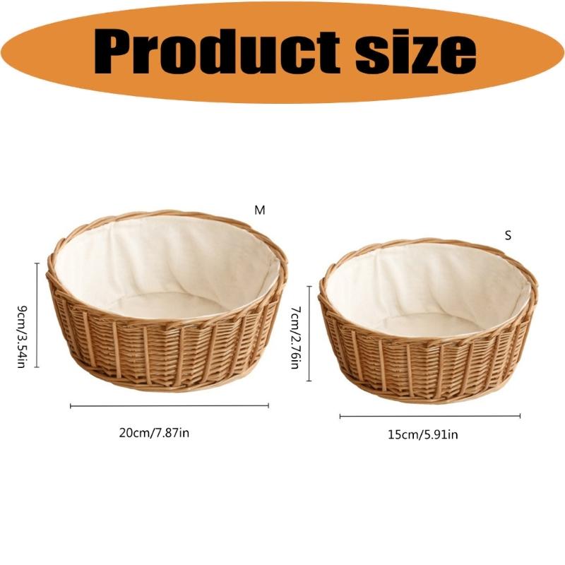 Willow Storage Basket Natural Fiber Container Handwoven Organizer For Home Decoration And Practical Use