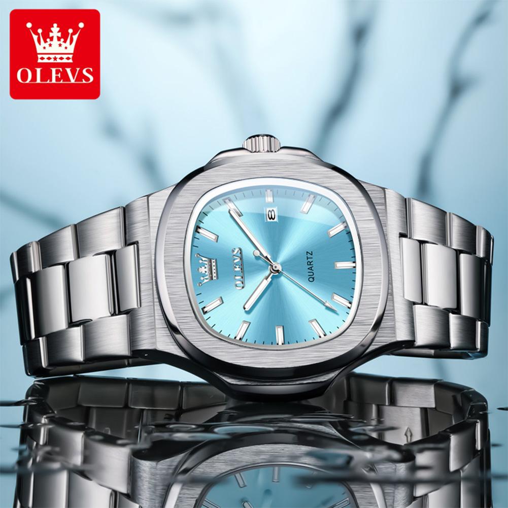 Luxury Man Watch Sports Waterproof Luminous Date Men Wristwatch High Quality Square Dial Quartz Men's Watches