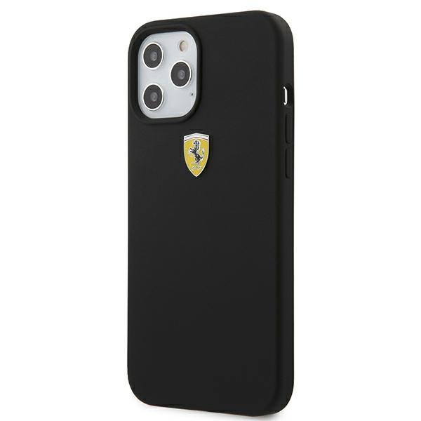 Ferrari Fessihcp12Lbk Iphone 12 Pro Max6,7 Czarny/Black Hardcase On Track Silicone