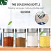 Neue 1 Stück 100 ml Glas Gewürzgläser Leere Gewürzflaschen Mit Luftdichten Metallkappen Gewürzbehälter Mit Aluminiumkappen