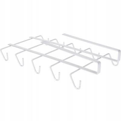 Uchwyt Kuchenny Do Zawieszenia Kubków Metalowy Srebrny 28,5cm 1szt