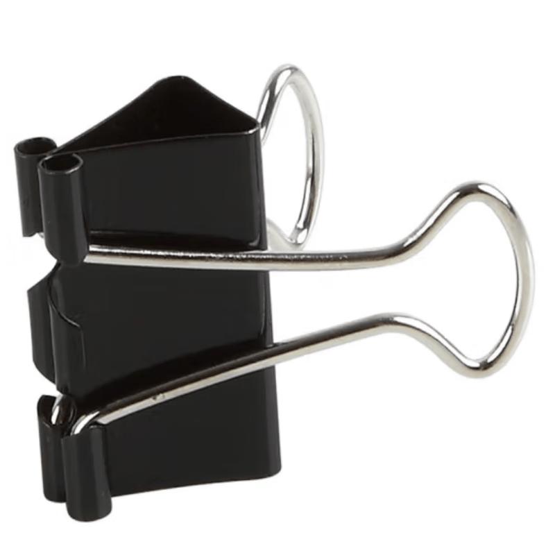 Comix B3604 Black 75mm Binder Clips (6-Pack)