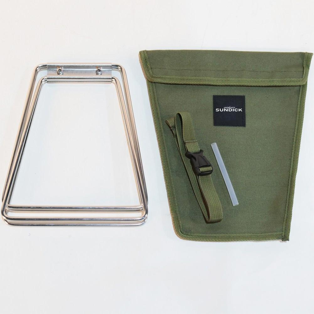 Outdoor Camping Kühlbox Halter Gestell Edelstahl Tragbar Kühlbox Halter Faltbar Anti-Rutsch Picknick BBQ Eimer Halterung