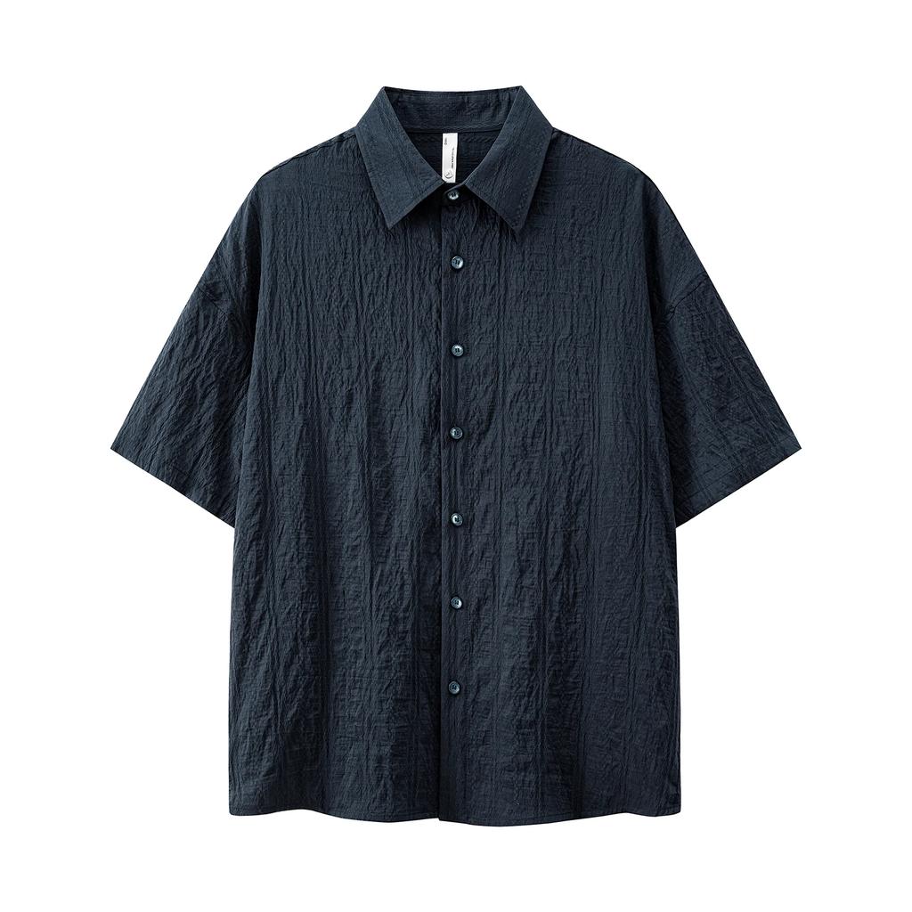 2026 Summer Men Casual Shirt Men Fashion Trend Short Sleeve Shirts Youth Daily Wear Oversized Tops Male Beach Shirts